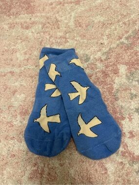 Women’s Grip pilates ankle sock bird print
